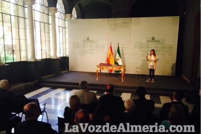 Carmelo Rodríguez toma posesión como nuevo rector de la Universidad de Almería.