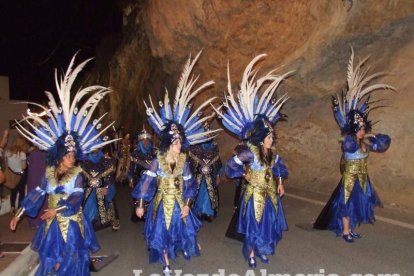 Inicio de las Fiestas de Moros y Cristianos de Mojácar, Almería. Fotos: J. A. Barrios.