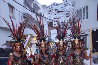 Inicio de las Fiestas de Moros y Cristianos de Mojácar, Almería. Fotos: J. A. Barrios.
