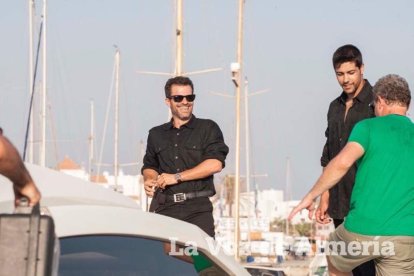Rodaje en Almerimar de la serie Mar de Plástico.