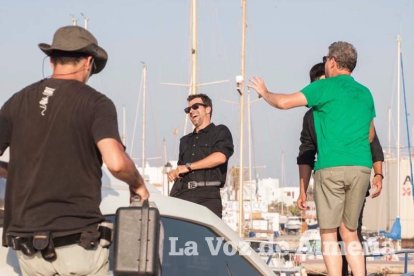 Rodaje en Almerimar de la serie Mar de Plástico.