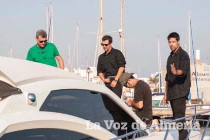 Rodaje en Almerimar de la serie Mar de Plástico.