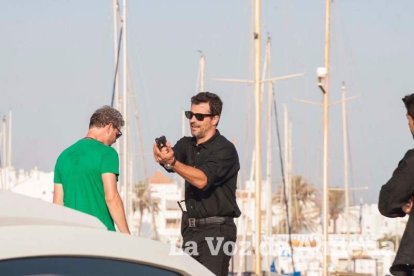 Rodaje en Almerimar de la serie Mar de Plástico.