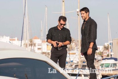 Rodaje en Almerimar de la serie Mar de Plástico.