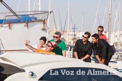 Rodaje en Almerimar de la serie Mar de Plástico.