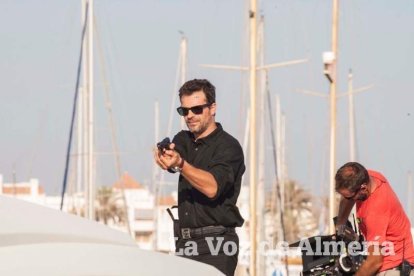 Rodaje en Almerimar de la serie Mar de Plástico.