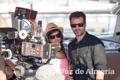 Rodaje en Almerimar de la serie Mar de Plástico.