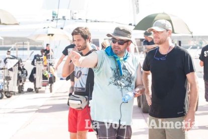 Rodaje en Almerimar de la serie Mar de Plástico.