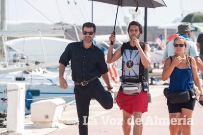 Rodaje en Almerimar de la serie Mar de Plástico.