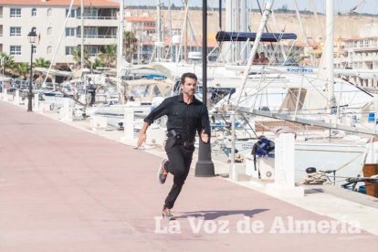 Rodaje en Almerimar de la serie Mar de Plástico.