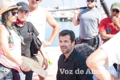 Rodaje en Almerimar de la serie Mar de Plástico.