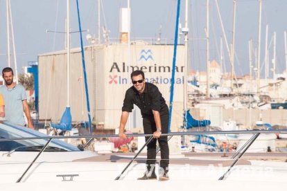 Rodaje en Almerimar de la serie Mar de Plástico.