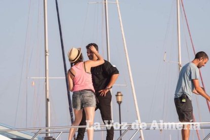 Rodaje en Almerimar de la serie Mar de Plástico.
