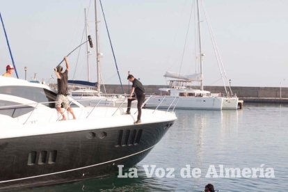 Rodaje en Almerimar de la serie Mar de Plástico.