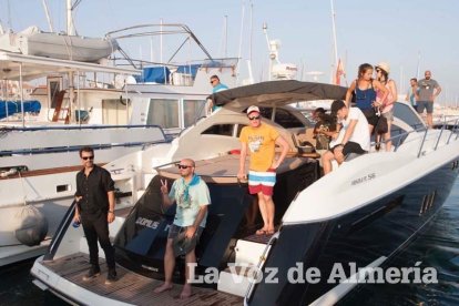 Rodaje en Almerimar de la serie Mar de Plástico.