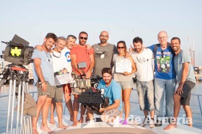 Rodaje en Almerimar de la serie Mar de Plástico.