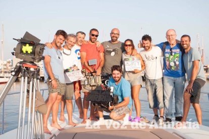 Rodaje en Almerimar de la serie Mar de Plástico.