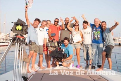 Rodaje en Almerimar de la serie Mar de Plástico.