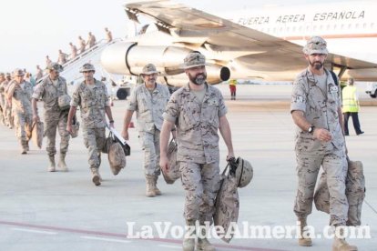 De esta forma culmina el repliegue militar del contingente de La Legión en Besmayah
