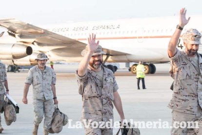De esta forma culmina el repliegue militar del contingente de La Legión en Besmayah