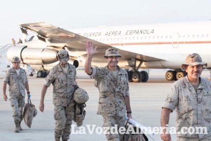 De esta forma culmina el repliegue militar del contingente de La Legión en Besmayah