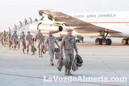 De esta forma culmina el repliegue militar del contingente de La Legión en Besmayah