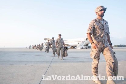 De esta forma culmina el repliegue militar del contingente de La Legión en Besmayah