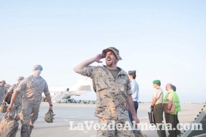 De esta forma culmina el repliegue militar del contingente de La Legión en Besmayah