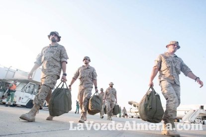 De esta forma culmina el repliegue militar del contingente de La Legión en Besmayah