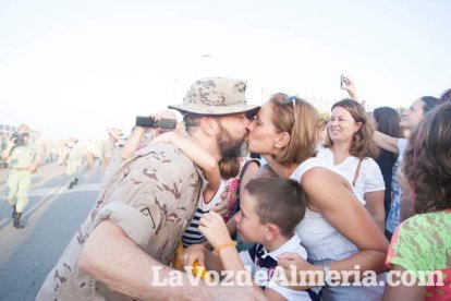 De esta forma culmina el repliegue militar del contingente de La Legión en Besmayah