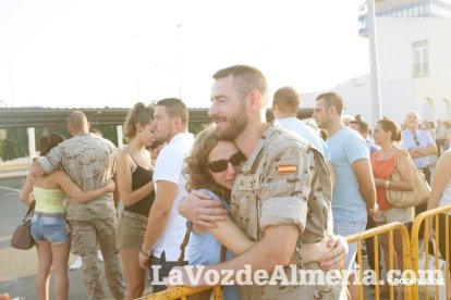 De esta forma culmina el repliegue militar del contingente de La Legión en Besmayah