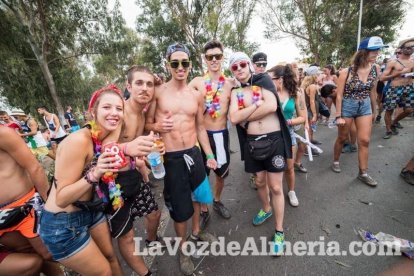 Celebración del Festival de Música Electrónica, Dreambeach, en Villaricos.