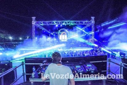 Celebración del Festival de Música Electrónica, Dreambeach, en Villaricos.