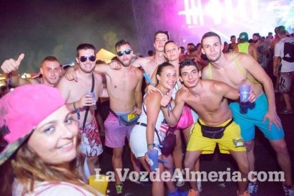 Celebración del Festival de Música Electrónica, Dreambeach, en Villaricos.