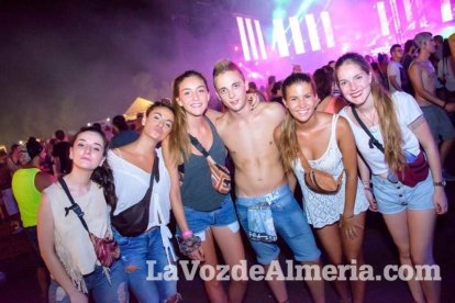 Celebración del Festival de Música Electrónica, Dreambeach, en Villaricos.