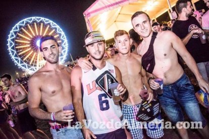 Celebración del Festival de Música Electrónica, Dreambeach, en Villaricos.