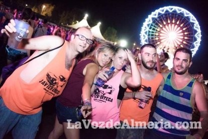 Celebración del Festival de Música Electrónica, Dreambeach, en Villaricos.