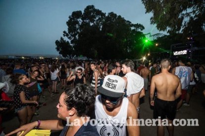 Celebración del Festival de Música Electrónica, Dreambeach, en Villaricos.