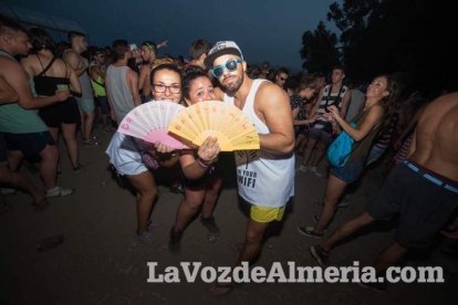Celebración del Festival de Música Electrónica, Dreambeach, en Villaricos.