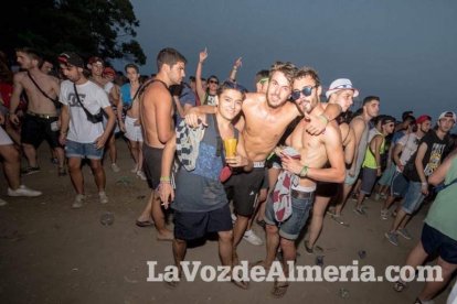 Celebración del Festival de Música Electrónica, Dreambeach, en Villaricos.