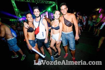 Celebración del Festival de Música Electrónica, Dreambeach, en Villaricos.