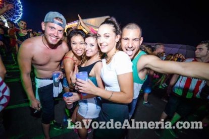 Celebración del Festival de Música Electrónica, Dreambeach, en Villaricos.