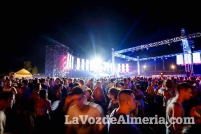 Celebración del Festival de Música Electrónica, Dreambeach, en Villaricos.