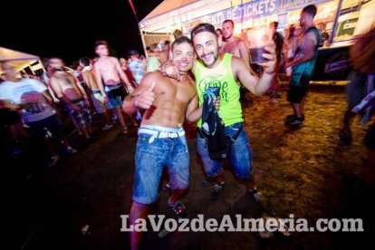Celebración del Festival de Música Electrónica, Dreambeach, en Villaricos.