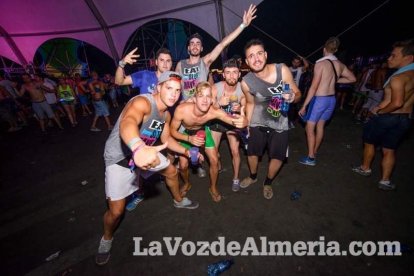 Celebración del Festival de Música Electrónica, Dreambeach, en Villaricos.