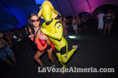 Celebración del Festival de Música Electrónica, Dreambeach, en Villaricos.