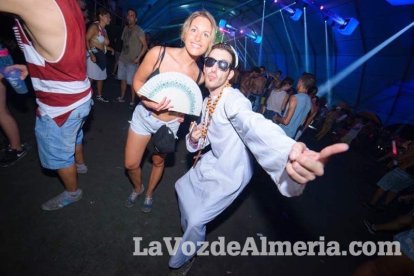 Celebración del Festival de Música Electrónica, Dreambeach, en Villaricos.