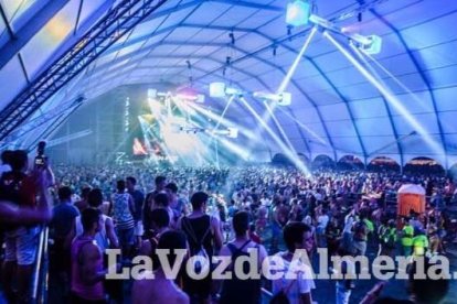Celebración del Festival de Música Electrónica, Dreambeach, en Villaricos.