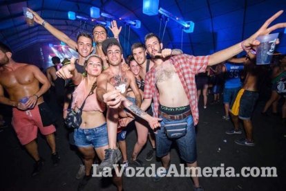 Celebración del Festival de Música Electrónica, Dreambeach, en Villaricos.