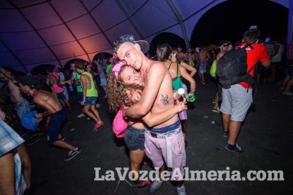 Celebración del Festival de Música Electrónica, Dreambeach, en Villaricos.